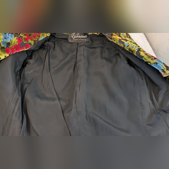 Amazing Vintage 1960s/50s Psychedelic Tapestry Cropped Jacket - Picture 7 of 13